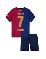 Barcelona Ferran Torres #7 Kotipaita Lasten 2024-25 Lyhythihainen (+ shortsit)